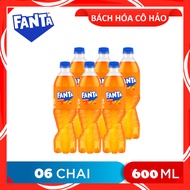 LỐC 6 CHAI NƯỚC NGỌT HƯƠNG CAM FANTA 600ML