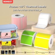 NIIMBOT B1/B21Pro/B21/B3SP Freezer Labels | Waterproof & Durable Sticker Paper for Frozen Storage