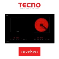 Tecno TG 2883HB - 75cm Induction-Ceramic Hybrid Hob 2 Burners