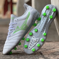 Football Shoes FG 39-45 Men's Outdoor White Green Leather Comfortable and Durable Soccer Shoes DQRI 