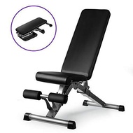Adjustable Foldable Weight Bench, Multiuse Exercise Incline Decline Flat Workout Bench Fitness Equip