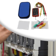 Bgood Máy kiểm tra 3 xoay Pha ba pha Máy đo trình tự chuyên nghiệp 60V ‐ 600V Máy kiểm tra máy dò ph