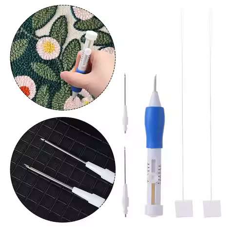 DIY Embroidery Pen Set Threaders Punch Needle Magic pencil Punch Craft Tools Sewing Accessories