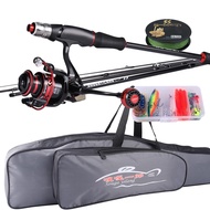 Sougayilang Bộ Máy Câu Đứng Cần Câu Cá Sợi Carbon 1.8M Quay 5 Khúc Với Máy Câu Dòng 1000-3000 Bộ Đầy