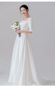 Mystery Store Pretty Bride Wedding Dress Woman Long Dress Outdoor Wedding Dress Simple And Easy Long