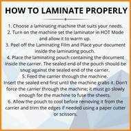 ▥ ✙ └ Yasen Laminating Film A4 / Short / Long | 125 / 250 Microns Hot Process Laminating Films