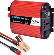 Fashionable Simplicity Sine wave power inverter 500 W voltage converter with 12 V to 220 V / 230 V / 240 V alternating current with 3 USB ports can be connected directly to the car battery (Color : 1