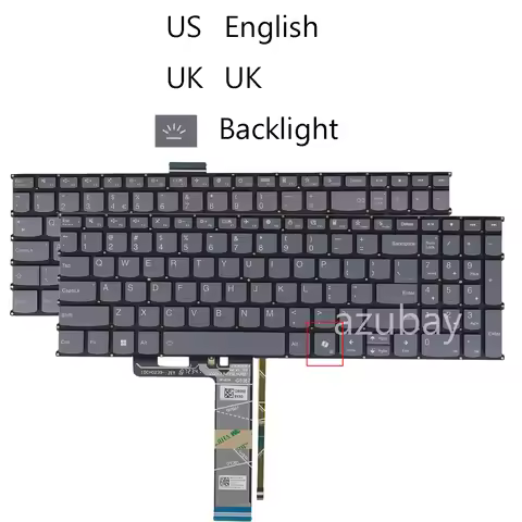 Backlit Keyboard For Lenovo Ideapad 5-15ARE05 5-15IIL05 5-15ALC05 5-15ITL05 81YQ 81YK 82LN 82FG, 3-1