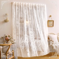 Perforation-Free Velcro Circle Gauze Curtain Curtain