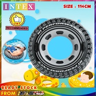 INTEX 56268 114CM & 59252 91CM Monster Truck Tube Swimming Pool Adult Rings Inflatable Tube With Han