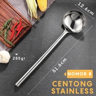 Sodet Sutil Centong Stainless Besar Katel Kuali Wok Wajan Kuat Kokoh Masak