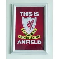 'THIS IS ANFIELD' LIVERPOOL CHAMPIONS OF ENGLAND A4 POSTER WITH FRAME