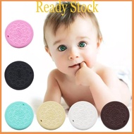 royal Baby Silicone Teether Biscuit Toy Infant Educational Chewing  Nipple Pendant