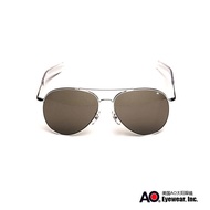 AMERICAN OPTICAL Polarized Pilot Sunglasses GN58 - Silver / Dark brown mirror