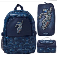 Limited Time Hot Sale Australia smiglge Schoolbag Outer Space Skateboarder Children Large-Capacity B