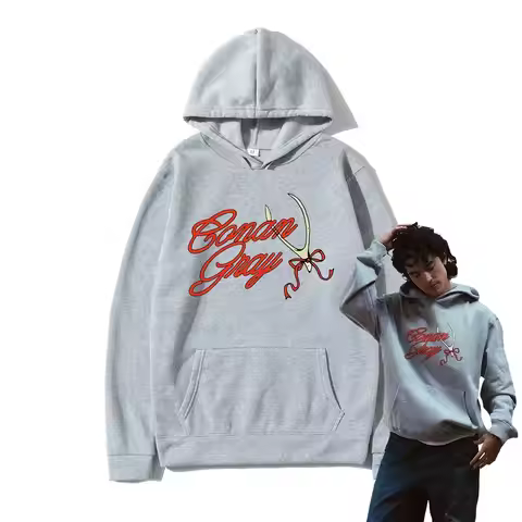 2025 Album Red Ribbon Wishbone Menwomen Hoodies Conan Gray Hoodie Harajuku Winter Clothes Pullover S