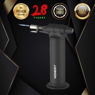 Butane Torch Heavy Duty Extra Power (Black) Blow Torch for Soldering- Plumbing- Refillable Butane To