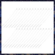 (F  Z)500 Pieces White Snap Lock Pins Loop Price Tag Fastener 5" 130mm