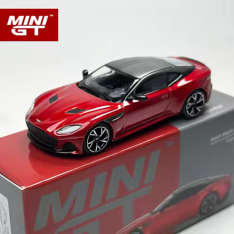 MINIGT 1:64 Aston Martin DBS Hyper Red alloy car Model 1065