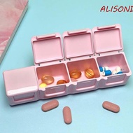 ALISOND1 Pill Box Waterproof Mini Medicine Organizer Jewelry Storage Cut Compartment Medicine Pill Box