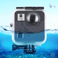 PULUZ 45m Underwater Waterproof Shockproof Housing Diving Case for GoPro Fusion, with Buckle Basic Mount &amp; Screw