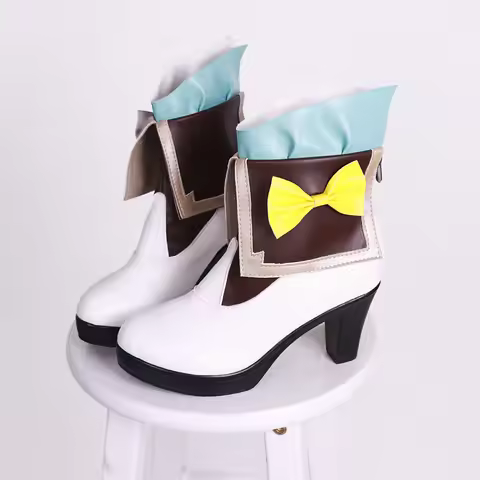 IN Stock Firefly Cosplay Shoes Long Boots Pu Leather High Heels Shoes FIREFLY Cosplay Props