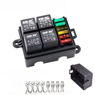 รุ่น Relite Multi-Way Automobile Relay Fuse Combination กล่องวงจรพร้อมฝาปิด อุปกรณ์การต่อสายไฟรถยนต์
