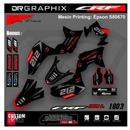 CRF 150 L full body decal sticker CRF accessories fast house design CRF 150 L full body supermoto mo