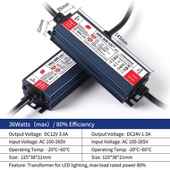 Power Supply DC12V 24V 36W Lighting Transformers Led Driver For Led Strip