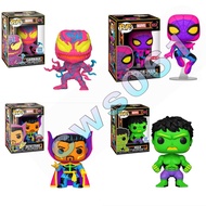 Super Special Offer！FUNKO POP Marvel Black Light Series：Carnage/Spider-Man/Doctor Strange/Hulk Action Vinyl Figure