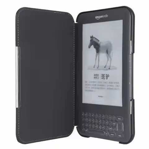 6 inch E-Reader Case Anti-fall Shockproof Folio Cover Microfiber Lining Leather Protective Shell for