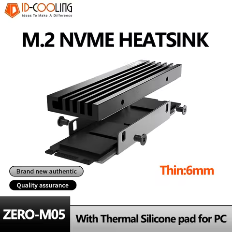 ID-COOLING M05 M.2 2280 SSD Heatsink M.2 NVME Radiator Aluminum Alloy Efficient Radiator with Therma