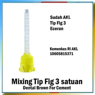 M Mixing Tip Dental Yellow For Cement Sudah AKL Fig 3 Eceran