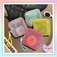 [READY] Cosmetic Pouch Travel Make Up Bag Multipurpose Mesh Wallet Portable Mesh Pouch