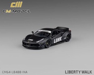 展限 1:64 CM LB Works Ferrari 488 GTB 啞黑 (TSM MiniGT Mini GT Tarmac Works Inno Inno64 Poprace LCD Mode