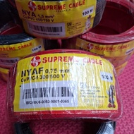 MERAH SUPREME CABLE 1X0.75 MM NYAF 100 METERS 1 ROOL CU/PVC-F 300/500 V red and biru