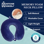 Hitchie U Shape Memory Foam Travel Car Neck Pillow Headrest Rest Travelling Airplane Bantal Tengkuk 