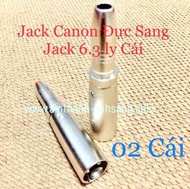 Combo 02 cái rắc chuyển canon được sang 6 ly cái Jack 6 ly Jack canon Jack chuyển dây tín hiệu mixer