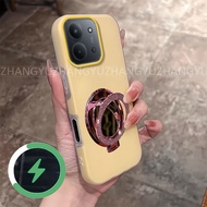 ZXCV 手机壳Redmi 15C Jelly shell with high-end soft silicone texture new style glitter makeup mirror ma