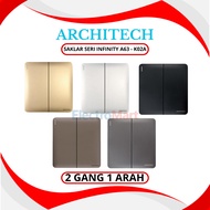 Architech Series Switch INFINITY Brown Grey Black Gold White A63-K02A - Architech INFINITY A63-K02A 