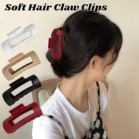 Soft Hair Claw Cloud Clips Elastic Fashion Shark Cozy Clip Flexible Unsnappable Claw Clips Summer Be