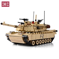 Compatible with LEGO GULOGULO M1A2 Abrams Xe tăng chiến đấu chủ lực Quân đội Hoa Kỳ Vũ khí lắp ráp g