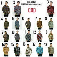 Men 's Long Sleeve Batik Shirt - Men' S Batik Shirt Exclusive Batik Shirt - Office Batik Shirt-Men 's Batik Shirt