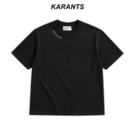 Karants Tee Boxy Fabrik Cotton 2 Hala Bordir Kolar Lelaki - KR398