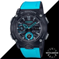 [WatchClubOnline] GA-2000-1A2 Casio G-Shock Carbon Fiber Turquoise Men Casual Sports Watches GA2000 