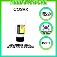 COSRX Advanced Snail Mucin Gel Cleanser 150ml / Moisture / hypoallergenic / detergency / waste removal / sebum care / pore care / keratin care