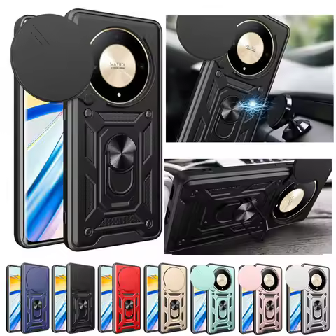 Armor Case For Honor Magic 6 Lite Magic 5 4 X9b X8b X7b X9a X8a X7a X9 X8 5G X7 X5 Plus Cover Lens P