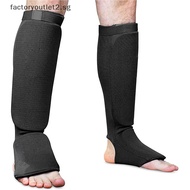 factoryoutlet2.sg Cotton Boxing Shin Guards MMA Instep Ankle Protector Foot Protection TKD Kickboxing Pad Muaythai Training Leg Support Protectors Hot
