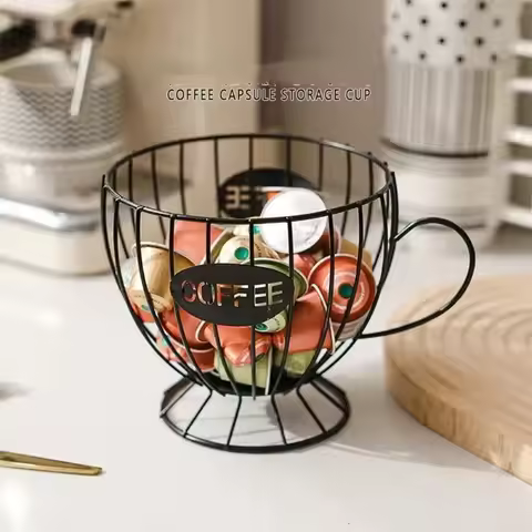 Large Capacity Coffee Pod Holder Irregular Shape Storage Cup Coffee Capsule Holder Home Decoration C