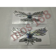 Emblem Sticker Stiker Timbul 3D Logo Wings Boshe